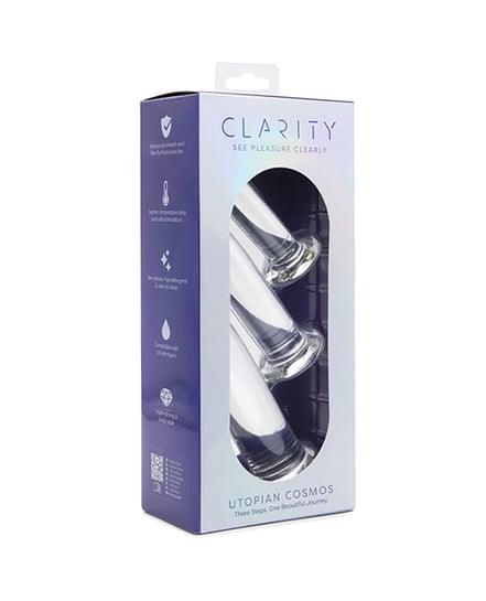 Clarity Glass Dildo - Cosmos