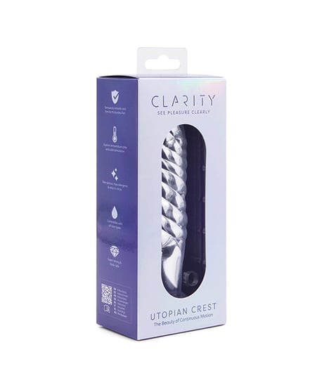 Clarity Glass Dildo - Crest