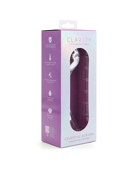 Clarity Glass Dildo - Aurora