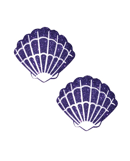 Neva Nude Glitter Mermaid Shell Pasties – Purple O/S by Neva nude product image