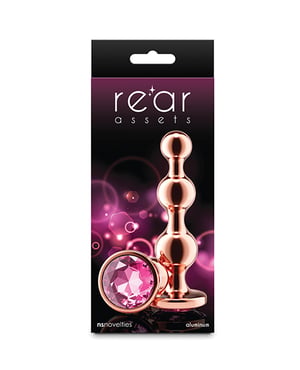 Rear Assets Beads Medium – Rose Gold/ Pink by NS Novelties product image