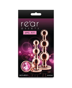 Rear Assets Beads Trainer Kit – Rose Gold/Pink by NS Novelties product image