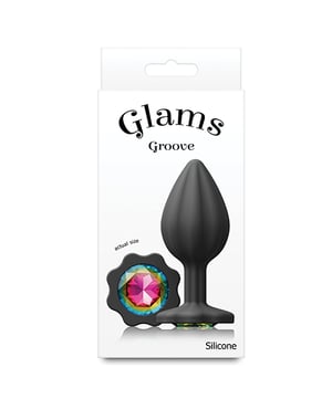 Glams Groove Large – Black/Rainbow by NS Novelties product image