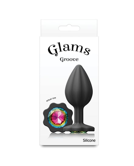 Glams Groove Large – Black/Rainbow by NS Novelties product image