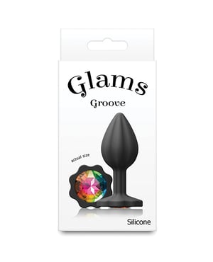 Glams Groove Small – Black/Rainbow by NS Novelties product image