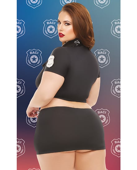 Dreams by Baci Lingerie Badge of Desire 4-pc Set - Black One Size Queen