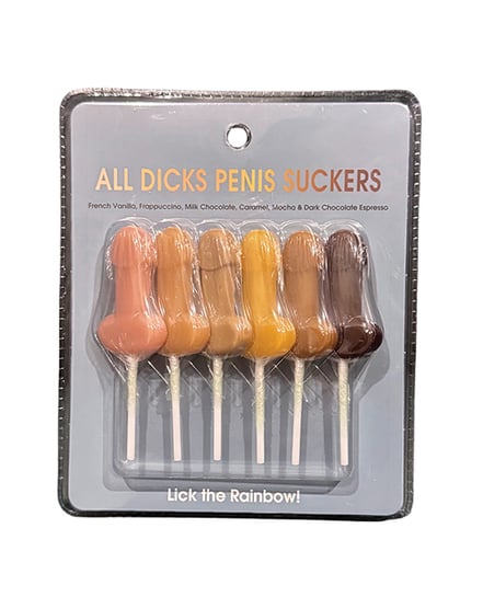 All Dicks Penis Suckers – Asst. Colors/Flavors Pack of 6 by Kheper Games product image