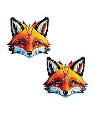 Neva Nude What Did The Fox Say Glitter Pasties – Orange O/S by Neva nude product image