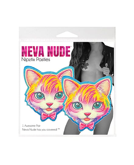 Neva Nude Glitter Purrfection Kitty Cat Pasties - Multicolor O/S