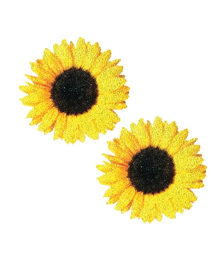 Neva Nude Freaking Awesome Seductive Sunflower Power Pasties - Yellow O/S