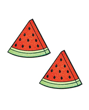 Neva Nude Watermelon Juicy Glitter Pasties – Multicolor O/S by Neva nude product image
