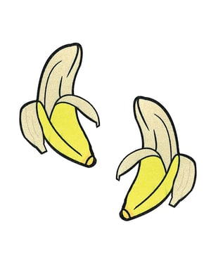 Neva Nude Big Banana Blacklight Glitter Pasties – Yellow O/S by Neva nude product image