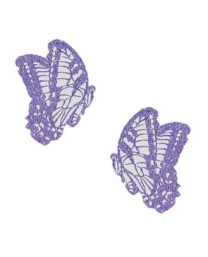 Neva Nude Super Sparkle Glitter Beautiful Butterfly Kisses Pasties – Lavender O/S by Neva nude product image