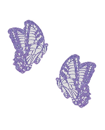 Neva Nude Super Sparkle Glitter Beautiful Butterfly Kisses Pasties – Lavender O/S by Neva nude product image