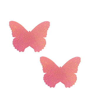 Neva Nude Bella Rosa Shimmer Butterfly Pasties – Pink/Gold O/S by Neva nude product image