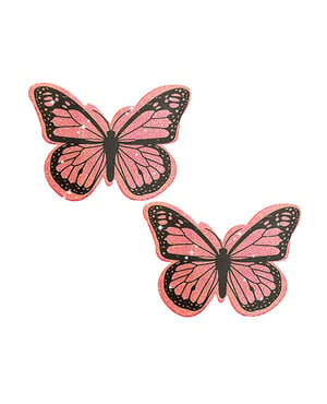 Neva Nude Bella Rosa Shimmer Butterfly Pasties Pink O/S by Neva nude product image
