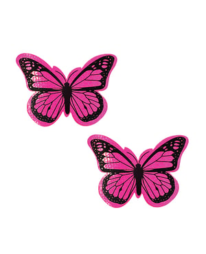 Neva Nude Neon Nights Super Blacklight Holographic Butterfly Pasties – Pink O/S by Neva nude product image