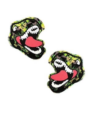 Neva Nude Blacklight Dinosaur Pasties – Green/Black O/S by Neva nude product image