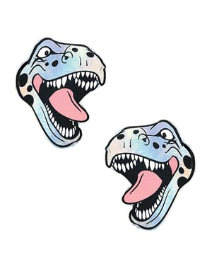 Neva Nude Holographic Dinosaur Pasties – Multicolor O/S by Neva nude product image