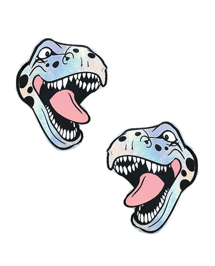 Neva Nude Holographic Dinosaur Pasties – Multicolor O/S by Neva nude product image