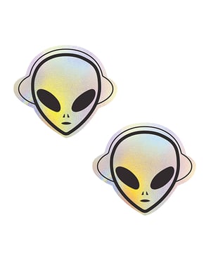 Neva Nude Kanye The Alien Super Holographic Pasties – Multicolor O/S by Neva nude product image