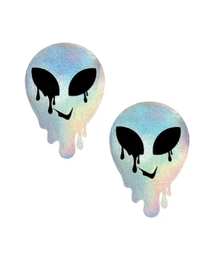 Neva Nude Holographic Melty Alien Pasties – Multicolor O/S by Neva nude product image
