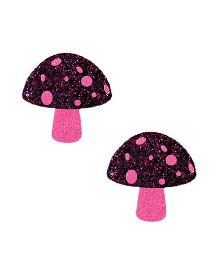Neva Nude Glitter UV Shroom Nipztix Pasties – Pink O/S by Neva nude product image