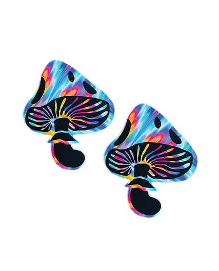 Neva Nude Aztec Rave Blacklight Toadstool Pasties – Multicolor O/S by Neva nude product image