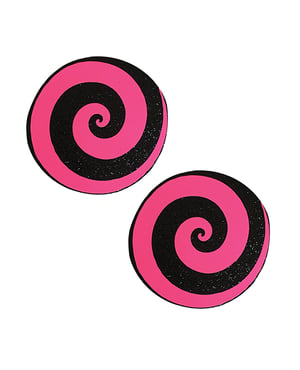 Neva Nude Starburst Blacklight Spiral Pasties – Neon Pink O/S by Neva nude product image