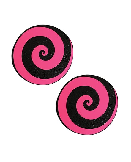 Neva Nude Starburst Blacklight Spiral Pasties – Neon Pink O/S by Neva nude product image