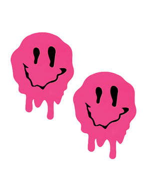 Neva Nude Strawberry Fruitella Blacklight Melty Face Pasties – Pink O/S by Neva nude product image
