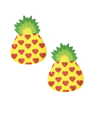 Neva Nude Pina Colada Glitter Pineapple Pasties – Multicolor O/S by Neva nude product image