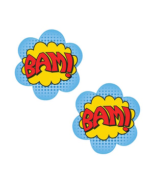 Neva Nude Freaking Awesome BAM! Pasties – Multicolor O/S by Neva nude product image