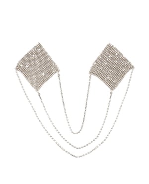 Neva Nude Chain Reaction Metal Mesh Jewel Reusable Pasties – Silver O/S by Neva nude product image