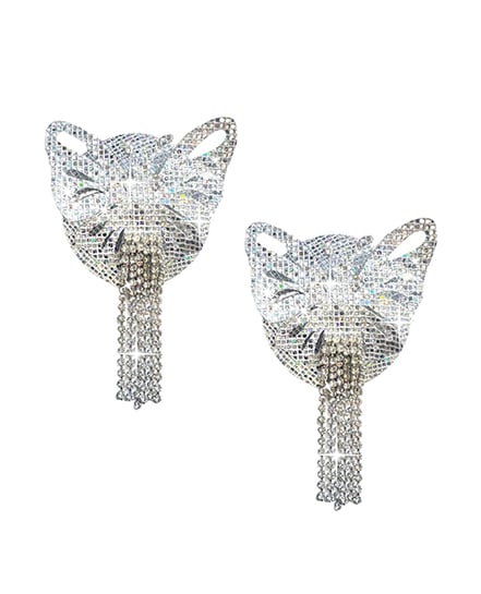 Neva Nude Butterfly Holographic Reusable Silicone Pasties – Silver O/S by Neva nude product image