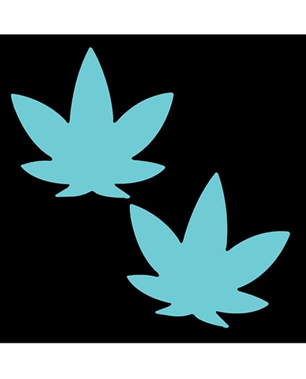 Neva Nude Weed Leaf Pasties – Glow-in-the-Dark O/S by Neva nude product image
