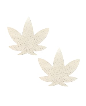 Neva Nude Supernova Holographic Twinkle Dope AF Weed Pasties – Glow-in-the-Dark O/S by Neva nude product image