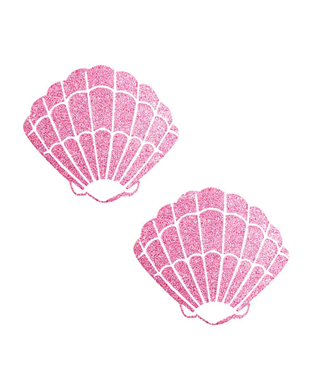 Neva Nude Sparkle Glitter Mermaid Shell Pasties – Pink O/S by Neva nude product image