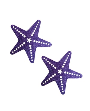 Neva Nude Glitter Sexy Starfish Pasties – Purple O/S by Neva nude product image