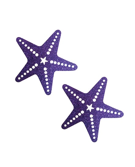 Neva Nude Glitter Sexy Starfish Pasties – Purple O/S by Neva nude product image
