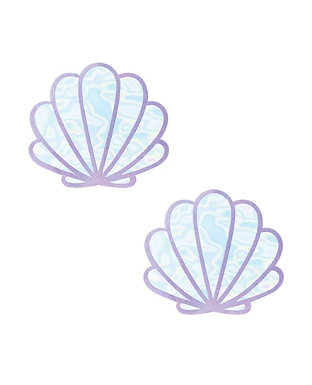 Neva Nude Shimmer Holographic Mermaid ShellPasties – Opal O/S by Neva nude product image