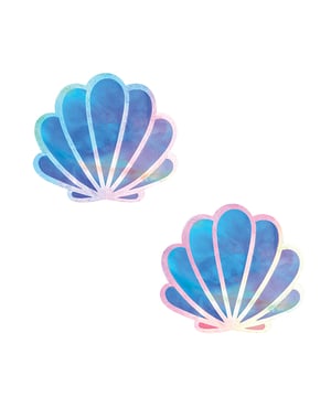 Neva Nude Sherbet Tie Dye UV Velvet Mermaid ShellPasties – Rainbow O/S by Neva nude product image