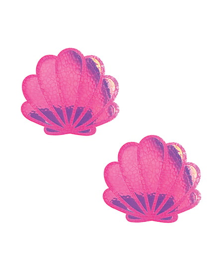 Neva Nude Iridescent Mermaid ShellPasties – Neon Pink O/S by Neva nude product image