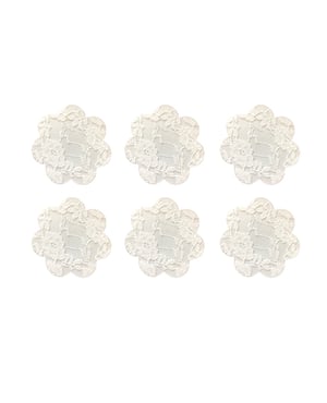 Neva Nude Lace Back To Basics Petal Small Body Stickers Pack of 6 – White O/S by Neva nude product image