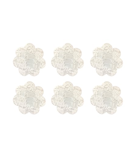 Neva Nude Lace Back To Basics Petal Small Body Stickers Pack of 6 – White O/S by Neva nude product image