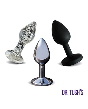 Dr. Tush’s First Step Collection Anal Plug Set – Glass, Metal, Silicone by Dr. Tush's product image