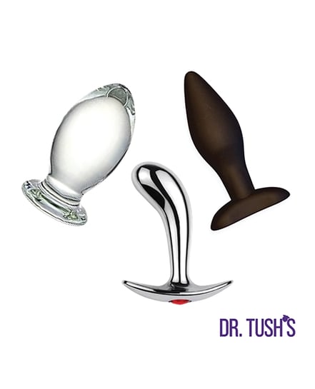 Dr. Tush’s Depths of Pleasure Collection Anal Plug Set – Glass, Metal, Silicone by Dr. Tush's product image