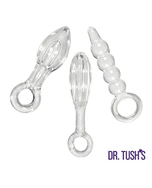 Dr. Tush’s Halo of Pleasure Collection Anal Plug Set – Glass by Dr. Tush's product image
