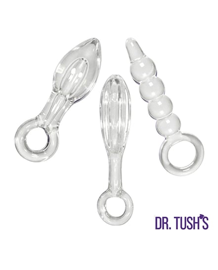 Dr. Tush’s Halo of Pleasure Collection Anal Plug Set – Glass by Dr. Tush's product image
