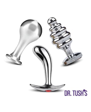Dr. Tush’s Tools of Temptation Small Anal Plug Set – Metal by Dr. Tush's product image